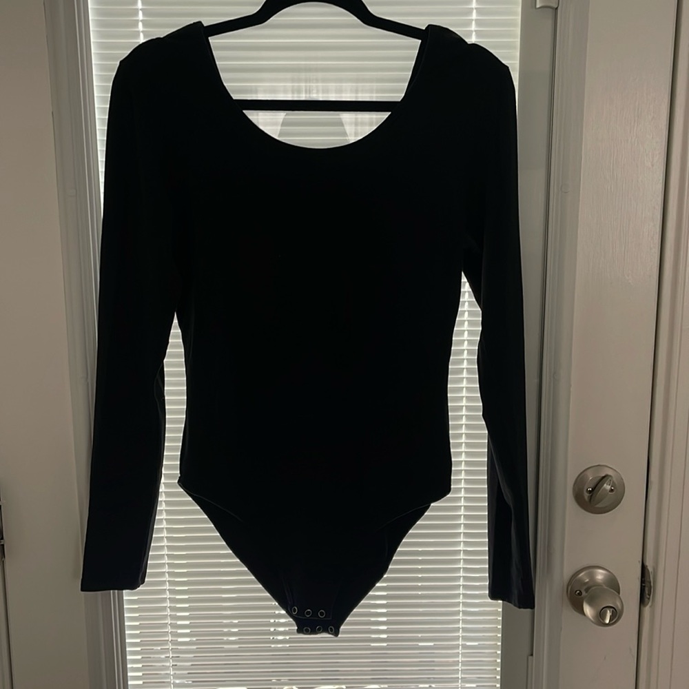 Bobi Los Angeles Black Long Sleeve Bodysuit
